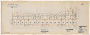 Wohnhausbebauung Seegefelder Straße für Harre, Berlin-Spandau: Haus 10-13, Grundriss Erdgeschoss, Obergeschoss 1:100