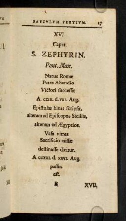 17-31, Saeculum Tertium