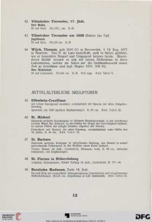Mittelalterliche Skulpturen (Nr. 45-49)