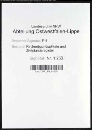 Kirchenbuchduplikat der evangelisch-reformierten Landgemeinde Iserlohn (GHT 1868). (Gemeinde: Iserlohn, evangelisch-reformierte Landgemeinde)