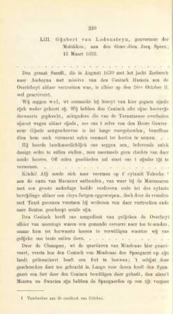 LIII. Gijsbert van Lodensteyn, gouverneur der Molukken, aan den Gouv.-Gen. Jacq. Specx, 15 Maart 1632