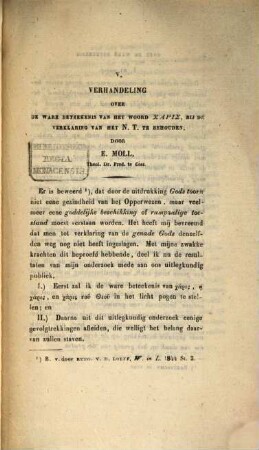 Verhandeling over de ware beteekenis van het woord , by de verklaring van het N. J. te behouden
