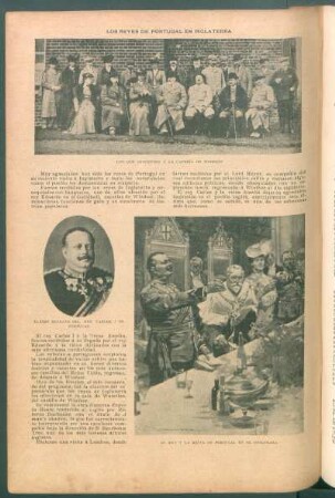 Los reyes de Portugal en Inglaterra