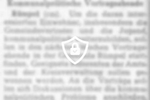 Kommunalpolitische Vortragsabende