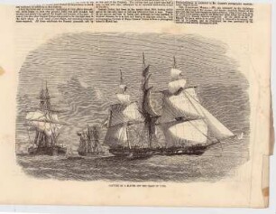 Capture of a slaver off the coast of Cuba