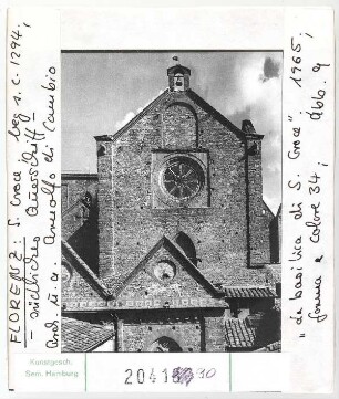 Florenz: Santa Croce, südliches Querschiff. Architekt: Arnolfo di Cambio