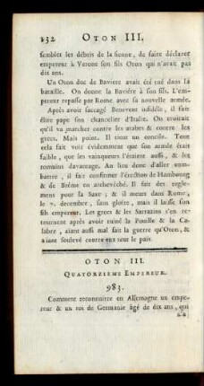 Oton III. Quatorzieme Empereur.