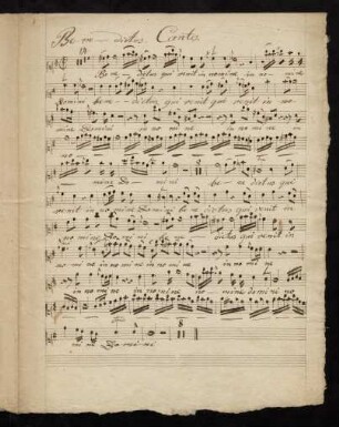 1, Benedictus. Canto