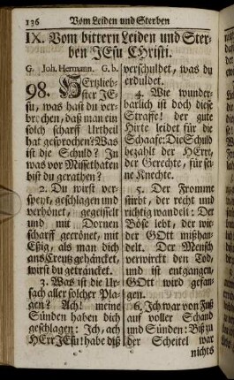 IX. Vom bittern Leiden und Sterben Jesu Christi.