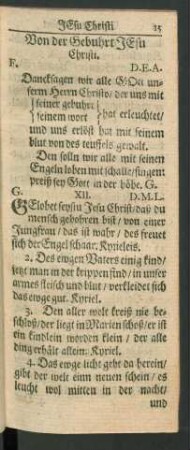 Von der Gebuhrt Jesu Christi.