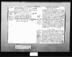 Kostenvoranschlag für die Schule (3 Folio), mit kleinem Notizzettel zur Dachrinne, 1630