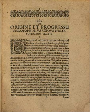 Tractatus De Origine, Progressu, Et Antiquitate Philosophiae Barbaricae, hoc est, Chaldaicae, Aegyptiacae, Persicae, Indicae, Gallicae, deque ipsorum Philosophorum Barbarorum dogmatibus & moribus