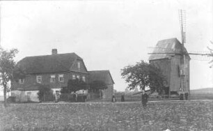 Wilhelmsdorf (Saale-Orla-Kreis). Bockmühle und Gehöft, Ansichtskarte