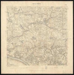 Äquidistantenkarte 85 : Section Sebnitz, 1888 : Section Sebnitz. - 1:25000. - Leipzig: Giesecke & Devrient, 1888. - 1 Kt.