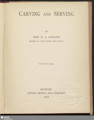 Carving and serving
