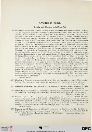 Arbeiten in Silber (Nr. 245-656)