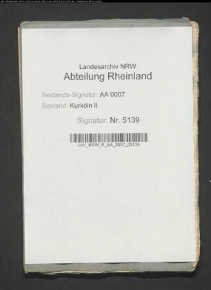 Schreiben des Kaisers, des Domkapitels betr. die päpstliche Bestätigung Erzbischof Hermanns von Wied, Abschriften