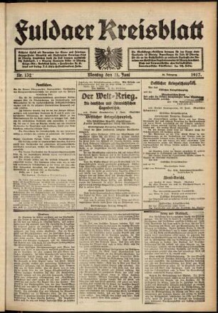 Ausgabe vom Montag, den 11. Juni 1917.