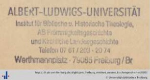Stempel (Aus: UB Freiburg, RA 2024/24)
