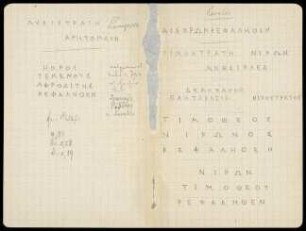 Abschriften und Notizen zu Inschriften
