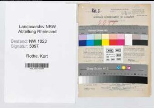 Entnazifizierung Kurt Rothe , geb. 04.09.1909 (Steuerinspektor)
