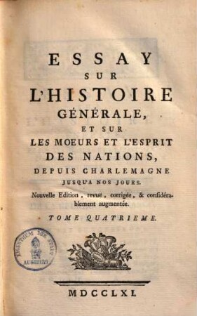 Collection complette des oeuvres de Mr. de Voltaire, 14