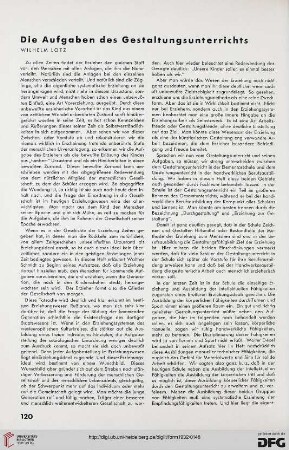 7: Die Aufgaben des Gestaltungsunterrichts