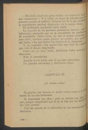 Capítulo IX - ¡El último adiós!