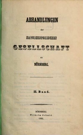 Abhandlungen. 2. 1861