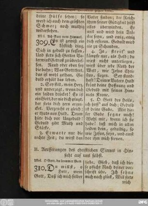 II. Aeusserungen des christlichen Sinnes in Hinsicht auf uns selbst.