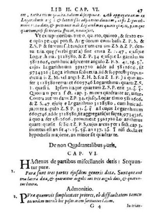 Cap. VI. De non Quadrantalibus puris.