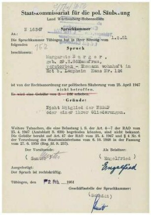 Burger, Margarete