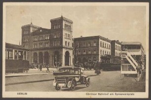 Ansichtskarte "Görlitzer Bahnhof am Spreewaldplatz" [1/2]