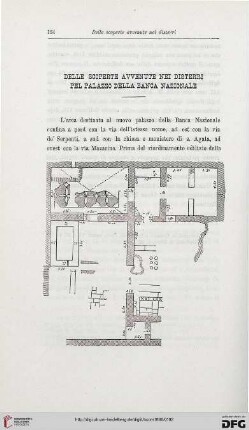 14: Delle scoperte avvenute nei disterri pel palazzo della Banca Nazionale