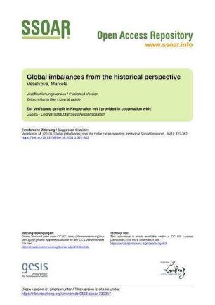 Global imbalances from the historical perspective