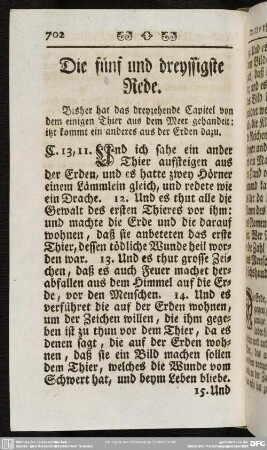 Die fünf und dreyssigste Rede