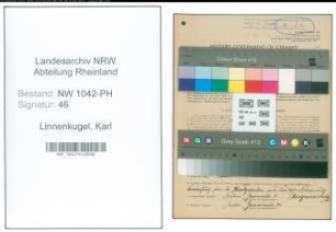Entnazifizierung Karl Linnenkugel , geb. 12.03.1905 (Dentist)