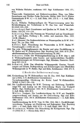 f. Recht der Selbstverwaltung