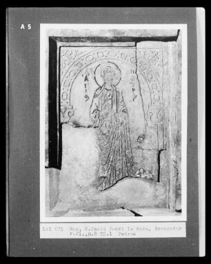 Porta Sacra: Petrus (rechter Flügel, Reihe 8, Tafel 1)