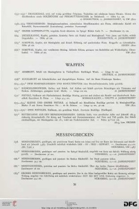 Messingbecken (Nr. 678-692)