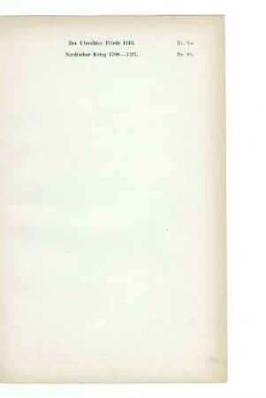 Nr. 8 a. Der Utrechter Friede 1713. Nr. 8 b. Nordischer Krieg 1700 - 1721