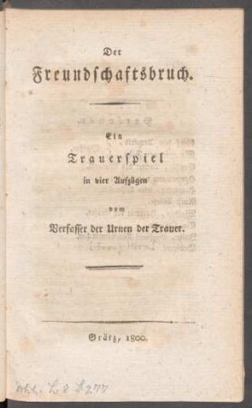 Der Freundschaftsbruch