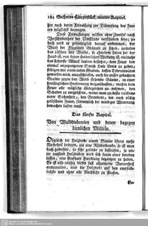 5. Von Walddiebereien und denen dagegen dienlichen Mitteln
