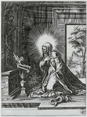 Die heilige Virdiana im Gebet