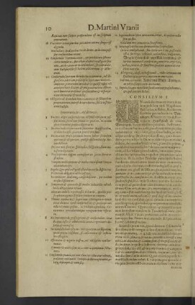 Consilium I. - VIII.