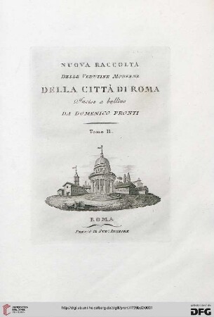 Band 2: Nuova Raccolta Di Vedutine ... Della Città Roma E Sue Vicinanze