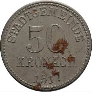 Münze / Notgeld, 50 Pfennig, 1917