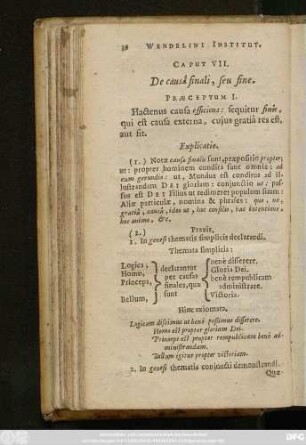 Caput VII. De causâ finali, seu fine.