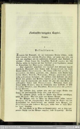 Fünfunddreissigstes Kapitel. Treppen