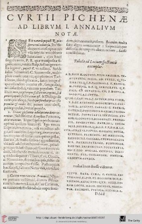 Ad Librum I. annalium notae